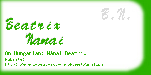 beatrix nanai business card